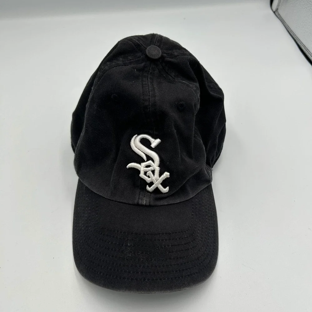 47 Brand Chicago White Sox Hat Mens Medium Black MLB Baseball Cap Franchise